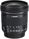 Canon Obiettivo Ultragrandangolare con Zoom, EF-S 10-18 mm f/4.5-5.6 IS STM, Stabilizzatore d'immagine, Nero/Antracite 
